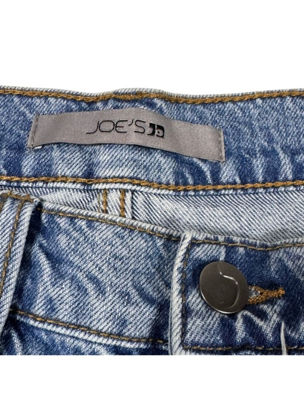 Joe's Jeans Low Rise Wide Leg Jeans 27 Light Wash Relaxed Grunge Minimalist - Picture 7 of 14